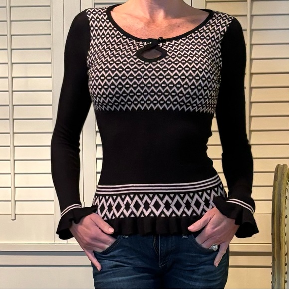 Milly merino wool black sweater - Picture 5 of 12